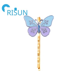 Horquilla decorativa elegante en blanco al por mayor de fábrica, horquillas con logotipo personalizado, horquillas <span class=keywords><strong>para</strong></span> el cabello, horquillas esmaltadas <span class=keywords><strong>para</strong></span> el cabello, broche <span class=keywords><strong>para</strong></span> mujeres y niñas - Product Image 4