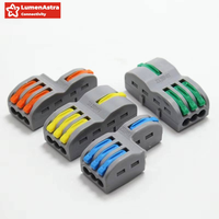 Connecteurs de câbles électriques en cuivre et laiton à insertion rapide 2,5 mm, terminaux de câbles certifiés 600 V pour rail DIN à connexion rapide