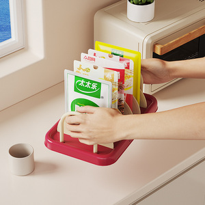 <b>Kitchen</b> Spice Rack Lattice Type Multi Functional Countertop <b>Storage</b> <b>For</b> Seasoning Bags And <b>Jars</b> - Product Image 1