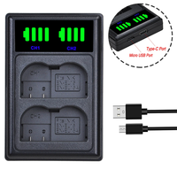 Chargeur de batterie double canal léger et durable EN-EL15 pour appareils photo Z7 II, Z8, Zf, D810A, D850, D7000, D7100, D7200, D7500, 1 V1