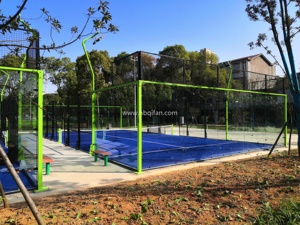 Paleta panorámica de <span class=keywords><strong>vidrio</strong></span> templado, pista de tenis de <span class=keywords><strong>Padel</strong></span>, alta calidad, venta al por mayor de fábrica - Product Image 2
