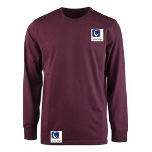 メンズ長袖プリントTシャツポリエステル/コットンブレンド180gヘビー級エコフレンドリーなしわ防止クイックドライ通気性レギュラー - Product Image 2