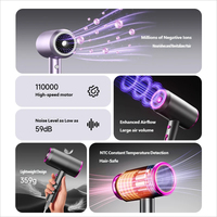 Sèche-cheveux professionnel OEM 110000 tr/min compact 1800W à diffusion ionique, protection thermique, haute vitesse, pour salon, hôtel et dortoir