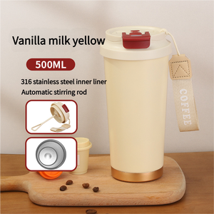 316 Stainless Steel Rechargeable <strong>Shaker</strong> Cup <strong>Electric</strong> Stirring Coffee Mug - Product Image 2