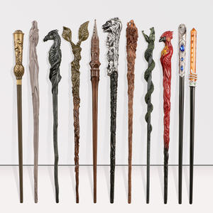 Vente en gros de <span class=keywords><strong>baguette</strong></span> magique <span class=keywords><strong>Harry</strong></span> de protection de l'arbre Phoenix Luo Guo College Mascotte Night Staff Crown 84-98 Brown Purple Box pour Noël - Product Image 1