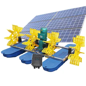 Гибридный аэратор-колесо DC AC, плавающий аэратор для рыбного хозяйства на солнечных батареях для креветок, ползаков, аквакультуры, аэратор