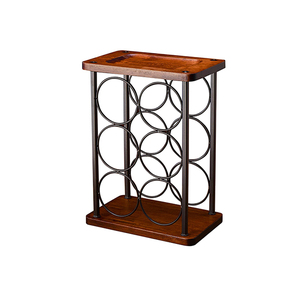 Living Bed Room Steel Pegs Bamboo Luxury Timber Chrome Gold Wood 4 Bottles Countertop Stackable Plastic Wine Rack