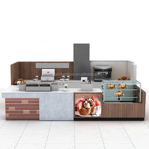 Quiosco de comida de pan al por menor, nuevo mostrador de panadería, exhibición de mesa, escaparate de vidrio para aperitivos, gabinete, galleta, postre, centro comercial, quiosco - Product Image 1