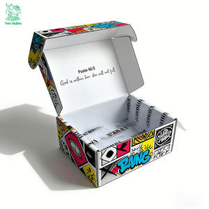 Caja de Cartón Corrugado con Logotipo Personalizado, con Revestimiento de Cartón, Cajas de Envío de Cartón Blanco para Ropa, Pelucas, Embalaje de Lujo - Product Image 1