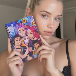 高品质Kpop风格恶魔猎人外围螺旋笔记本畅销卡通主题笔记本 - Product Image 2