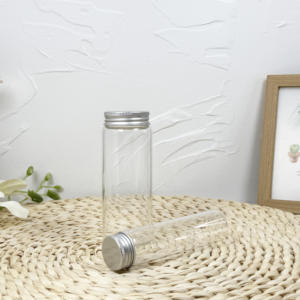 Tubes en verre à bouchon tournant pour le voyage et l'affichage, avec option de bouchon à pression sécurisé - Product Image 3