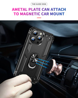360 Rotation Béquille Téléphone Cas Pour Iphone 14 pro max Hybride Tpu Pc Couverture Arrière Pour Iphone 14