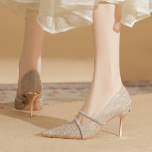 Chaussures à talons hauts sexy pour femmes, respirantes, antidérapantes, à talon aiguille, confortables pour l'été et prêtes pour l'hiver, pour les femmes élégantes - Product Image 4