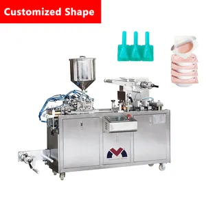 LOM Full Automatic hopper líquido colar jam tomate molho azeite PET Plastic Blister Forming Packaging Machine