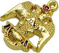 Collier de chaîne maçonnique Regalia à bas prix de haute qualité avec bijoux cadeaux artisanat en métal sculpté au 33e degré