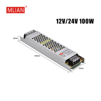 Alimentation électrique CC pour bandes LED, super fine, 12V 30A SMPS 300W-400W, garantie 2 ans, IP20, boîtier en aluminium pour intérieur, fabriquée en Chine.