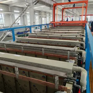 Último diseño de línea de galvanoplastia automática de zinc equipo chapado en oro planta de máquina galvanizadora