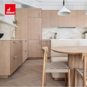 Gabinetes de <span class=keywords><strong>Cocina</strong></span> Modernos Alland de MDF con Chapa de Roble Blanco, Gabinetes de <span class=keywords><strong>Cocina</strong></span> con Paredes Acanaladas de Madera Clara - Product Image 6