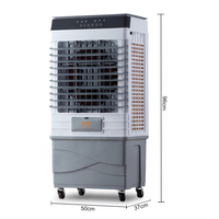Ventilateur de refroidissement évaporatif portable RAF R.946 100W, réservoir d'eau de 45L, télécommande, 3 vitesses, minuterie pour la maison et le bureau