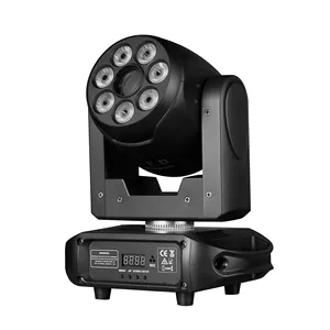 Mini 120W led luces de lavado de escenario cabeza móvil luces de escenario Club Spot Beam Light Dj Disco lámpara estampada