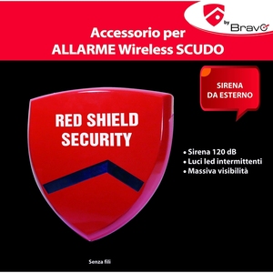 Scudo Bravo Alarme sans fil Sirène extérieure Fréquence 433MHz Système de sécurité domestique avec kit de fixation inclus pour usage personnel - Product Image 2