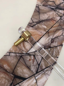 Poignée de meuble en acrylique et laiton, longue traction, idéale pour placard de cuisine, tiroirs et penderie - Product Image 4