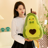 Schattige Kleine Eend Avocado Pluche Speelgoed Lang Gevormd Fruit Beeldje Voor Kinderen Cadeau Meubeldecoratie Groothandel