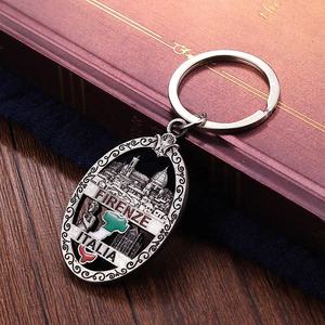Italie <span class=keywords><strong>Voyage</strong></span> Qualité Souvenir Porte-clés Clé En Métal Personnalisée avec Logo Conception <span class=keywords><strong>Florence</strong></span> Porte-clés pour Destination Touristique Cadeaux - Product Image 6