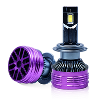 Phares LED Haute Puissance 200W 40000LM Bleus H11 9012 H4 9003 Halogènes Vente en Gros Canbus 6000K 12V 24V avec Ventilateur de Refroidissement IP68