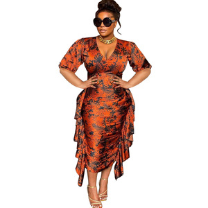 <span class=keywords><strong>Taglie</strong></span> <span class=keywords><strong>forti</strong></span> abbigliamento da donna Sexy da donna con stampa <span class=keywords><strong>a</strong></span> maniche <span class=keywords><strong>a</strong></span> <span class=keywords><strong>palloncino</strong></span> <span class=keywords><strong>abiti</strong></span> Slim corti Casual da donna - Product Image 5