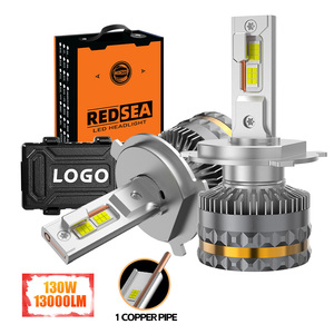 Redsea R18 130W 13000lm công suất cao H7 Led Đèn Pha Bóng đèn H4 <span class=keywords><strong>H11</strong></span> 9005 9006 LED xe đèn pha Luces Led Para ô tô Led Đèn Pha - Product Image 1