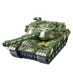 รถของเล่นพลาสติกขนาดใหญ่สำหรับเด็ก, รถถัง unisex แรงเฉื่อยยานพาหนะหุ้มเกราะทหารโมเดลจำลองสงครามขนาด1:48 - Product Image 1