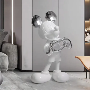 Commercio all'ingrosso Mickey scultura soggiorno decorazione grande pavimento TV Cabinet Hotel moderna decorazione per la casa regali di inaugurazione della casa - Product Image 5