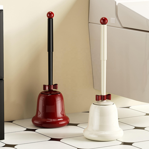Spazzola per <span class=keywords><strong>WC</strong></span> a Campana in Plastica, Nuovo Set Domestico di Alta Gamma con Copertura di <span class=keywords><strong>Pulizia</strong></span> Completa, Spazzola Speciale per la <span class=keywords><strong>Pulizia</strong></span> del <span class=keywords><strong>WC</strong></span> Squat - Product Image 4