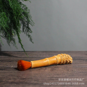 Bamboo Root Teapot Brush <b>Tea</b> Washer Bamboo Joints Spotted Bamboo <b>Tea</b> Tray Brush Kung Fu <b>Tea</b> <b>Set</b> Parts Eco Friendly - Product Image 3