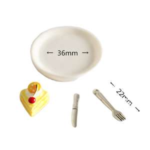 Gâteaux triangulaires <span class=keywords><strong>de</strong></span> haute qualité pour maison <span class=keywords><strong>de</strong></span> poupée miniature, jouets alimentaires pour maison <span class=keywords><strong>de</strong></span> poupée - Product Image 6