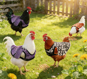 Factory Chicken Saddle Reusable Chicken Apron Feather Protector Jacket Hen Saddle Vest with Adjustable Strap Hen Mating Saddle - Product Image 3