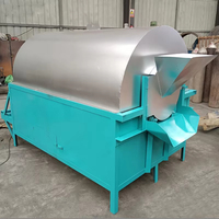 Machine à torréfier les noix commerciale électrique à tambour rotatif, modèle 300, 150 kg/h, pour arachides, sésame, amandes, noix de cajou, graines de soja et céréales