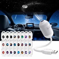 Mini projecteur LED USB moderne multicolore, lampe d'ambiance à intensité variable pour la décoration de la maison