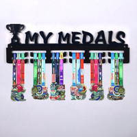 Vente chaude Nouveau Acrylique Médaille Présentoir Mural Sport Médaille De Stockage Cintre Personnalisable Porte-Médaille