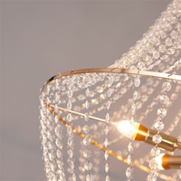 Lustre en métal et acrylique en forme de goutte d'eau LANJO, fournitures de luxe pour mariages, éclairage de scène d'hôtel, pour banquets, événements, décorations de fête, Chine