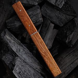 Cuchillo Táctico Personalizable Kikuta KT003, Hoja Fija de Acero Inoxidable, Mango de Madera, Uso en Exteriores, Funda Incluida, OEM 1 - Product Image 5