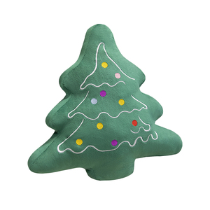 Bantal Plush Super Lembut Bentuk Pohon Natal dengan Bordir Custom Pereda Stres untuk Hadiah Anak - Product Image 1