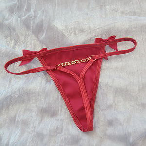 2026 Ladies G String Underwear Tanga Hollow Out <strong>T</strong> <strong>Back</strong> Hollow Out Sexy Women's Panties Thongs with Bow - Product Image 6