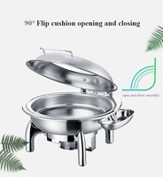 Plats de Présentation Chafing Dish de Luxe en Acier Inoxydable pour Buffet, Chauffe-Plats et Soupe, Qualité Supérieure, Vente en Gros, Prix Abordable