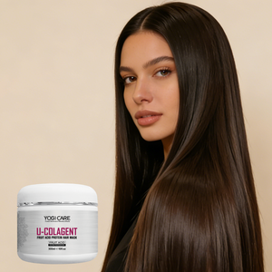 YOGI CARE Masque capillaire hydratant et lissant aux acides de fruits, traitement quotidien rafraîchissant pour des cheveux soyeux - Product Image 1