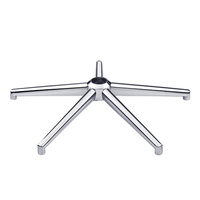 Base de chaise de bureau accessoires de chaise pièces de rechange cinq étoiles métal fer moderne pivotant Base en Nylon pour chaise