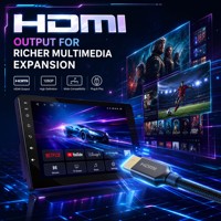 Radio Multimedia para Auto Android 13 de 9 Pulgadas T60, Reproductor Universal para Auto 4+64G con CarPlay Inalámbrico, Android Auto, DSP, HDMI