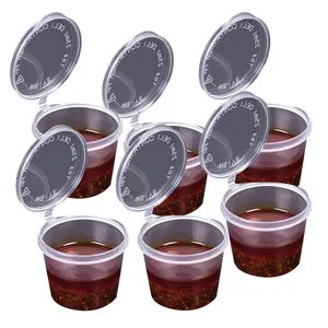 Sauce Containers Top Quality Round Good Price Tight Sealing Thickening Support Customization Disposable Plastic Food Cup