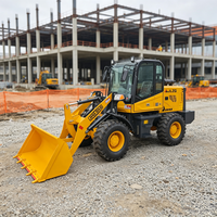 Traktor Mini 2 Ton 4WD dengan Backhoe Loader, Transmisi Otomatis, Hub Reducer, Komponen Inti Lengkap untuk Konstruksi Ekspor